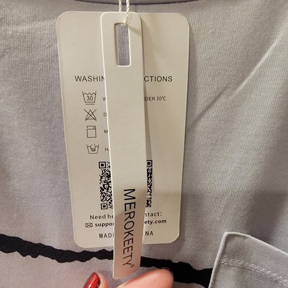 NWT Merokeety Size XXL Lightweight Casual Top - Picture 4 of 8